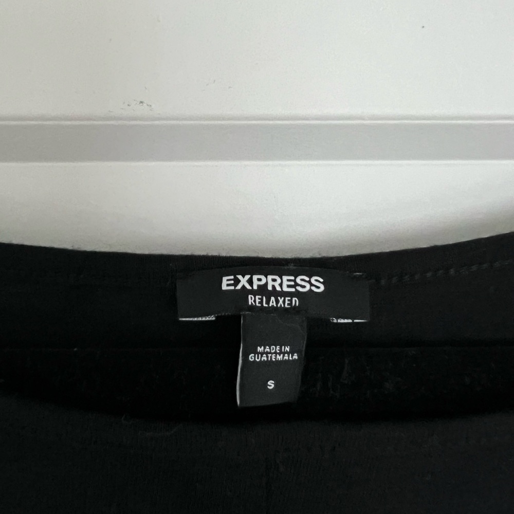 Express Black Relaxed Fit Shirt